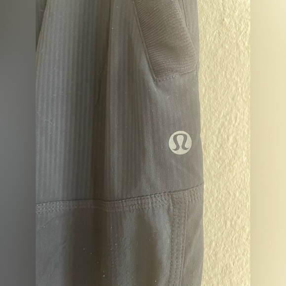 LULULEMON OLD SCHOOL VINTAGE STUDIO DANCE PANTS JOGGERS BLACK 4 read description - Picture 2 of 5